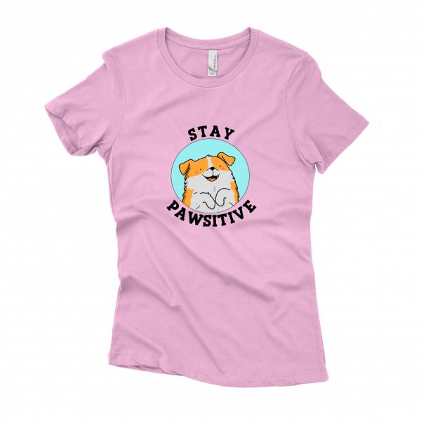 Lady Stay Pawsitive Design Light Pink
