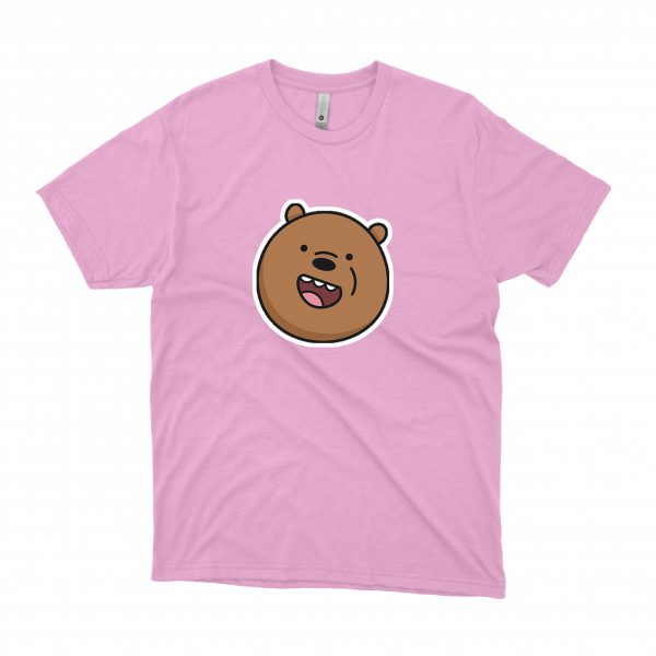 We Bare Bears T-shirt Pink