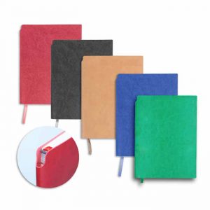 A5 Size PU Leather Notebooks With Pen Pocket