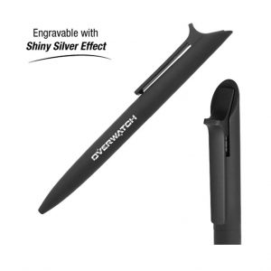 Black Rubberized Metal Pens