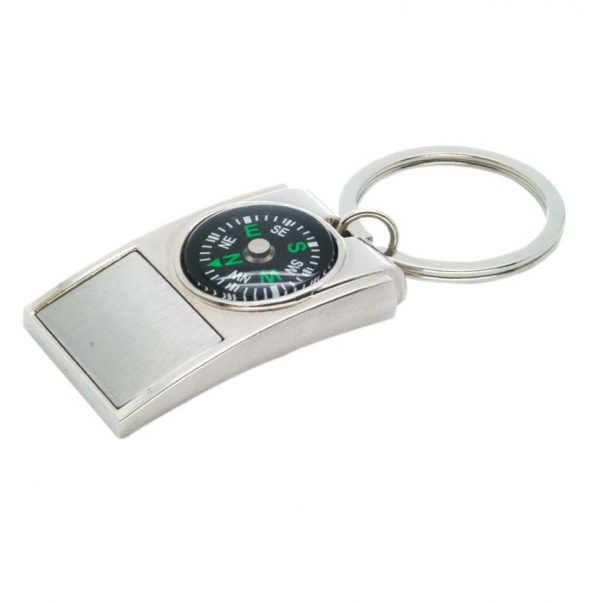 Metal Compass Keychain