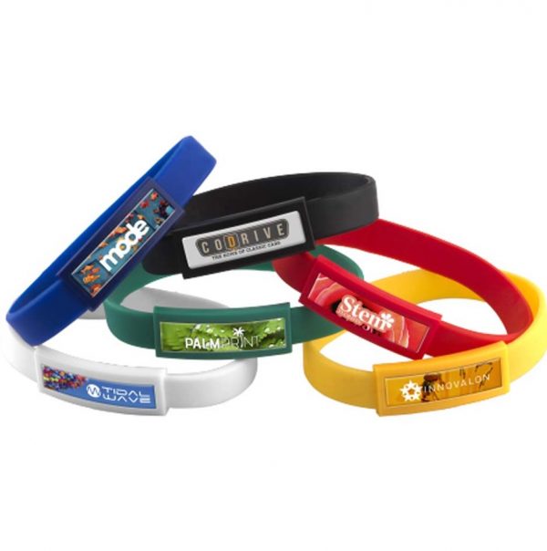 Domed Silicone Wristbands
