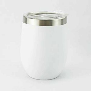 Double Wall Stainless Steel Mug in White